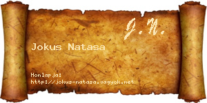 Jokus Natasa névjegykártya